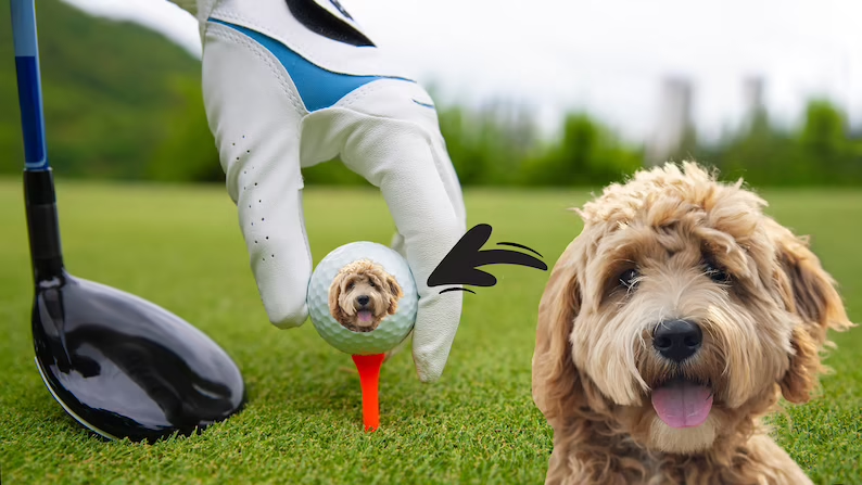 Pet Golf Balls | Personalized Custom Pet Portrait Gift