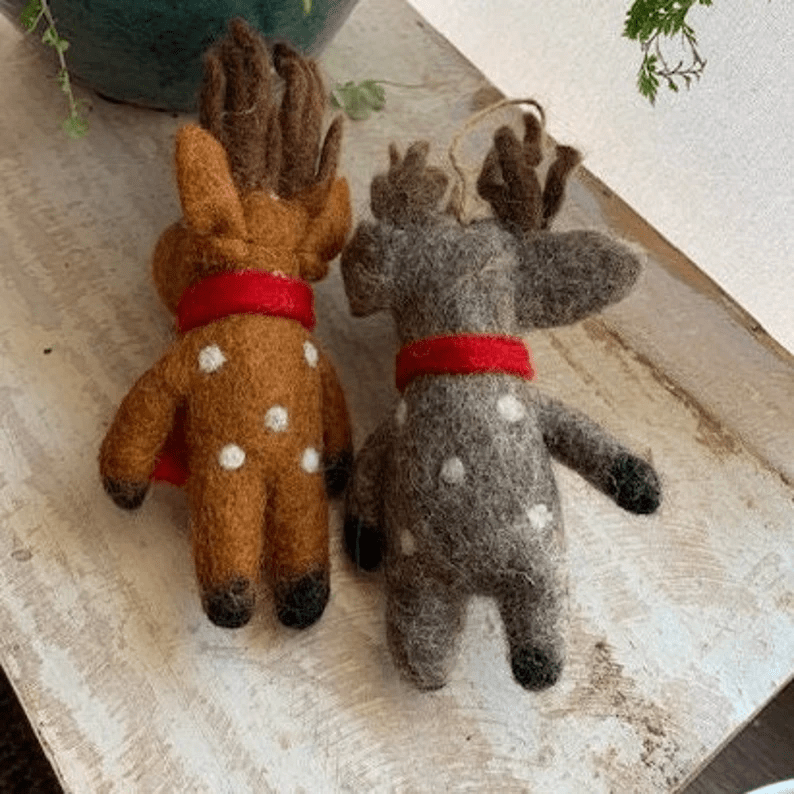 Felt Elk Felt Wool Christmas DECORATION