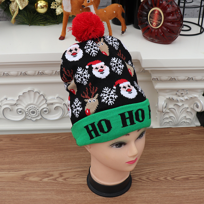 (🔥Early Christmas Sale- SAVE 48% OFF) Christmas Theme LED Beanies--BUY 4 FREE SHIPPING