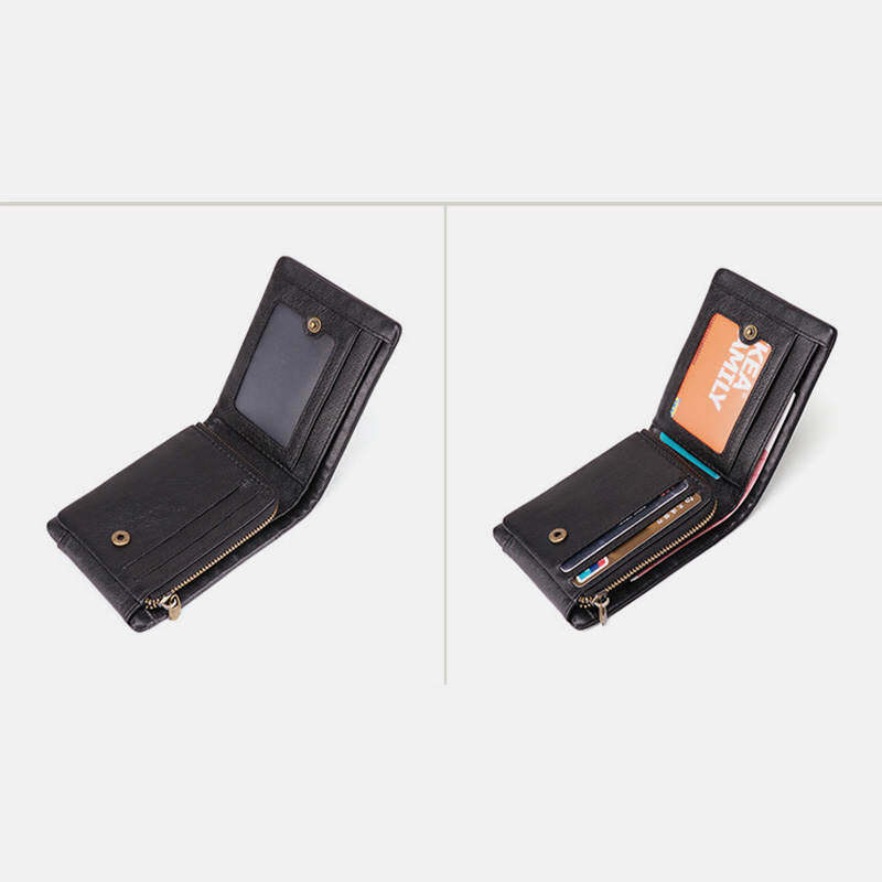 Vintage Trifold Multi-Slot RFID Wallet