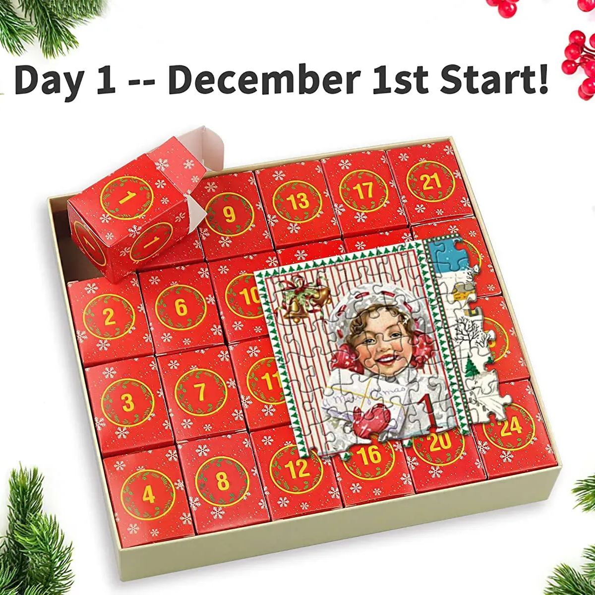 🎄Christmas Advent Calendar Jigsaw Puzzle⛄