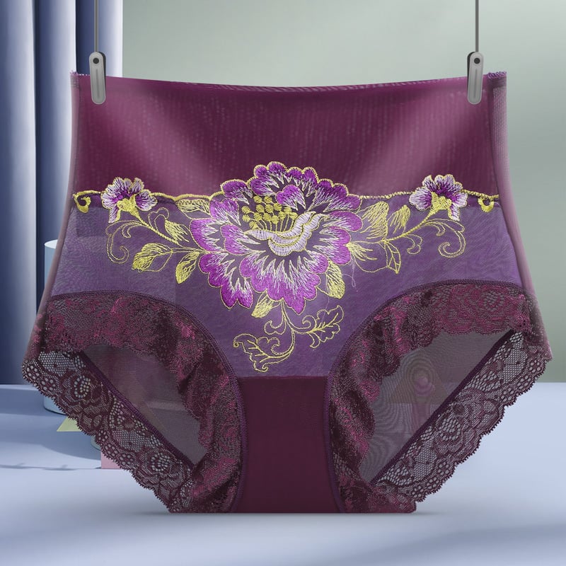 Pay 1 Get 5(5packs)🌸High Waist Premium Lace Embroidered Panties--FREE SHIPPING!