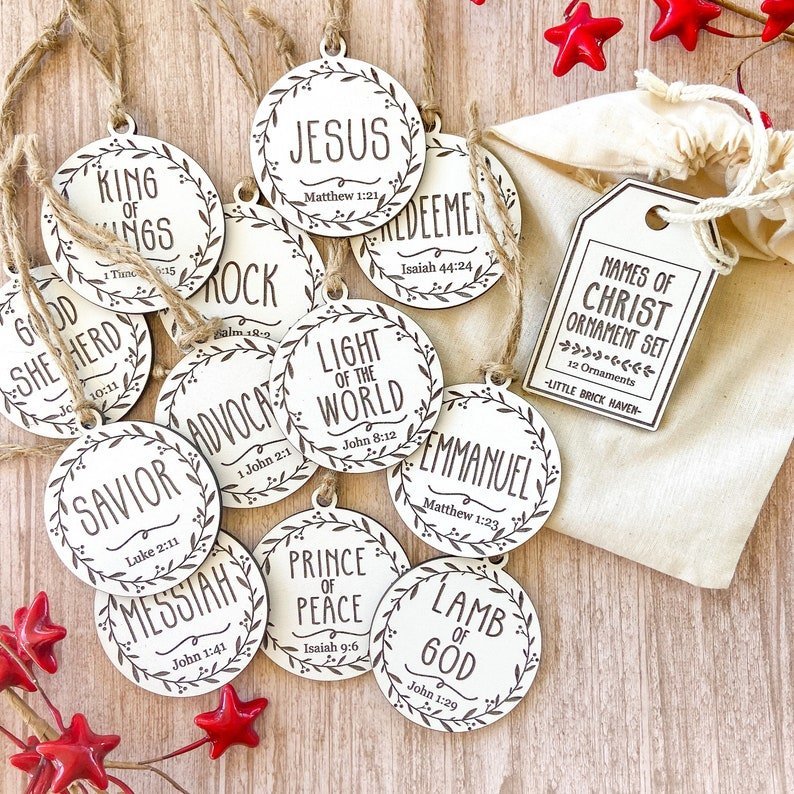 Names of Christ Christmas Ornament Set - Funtrove