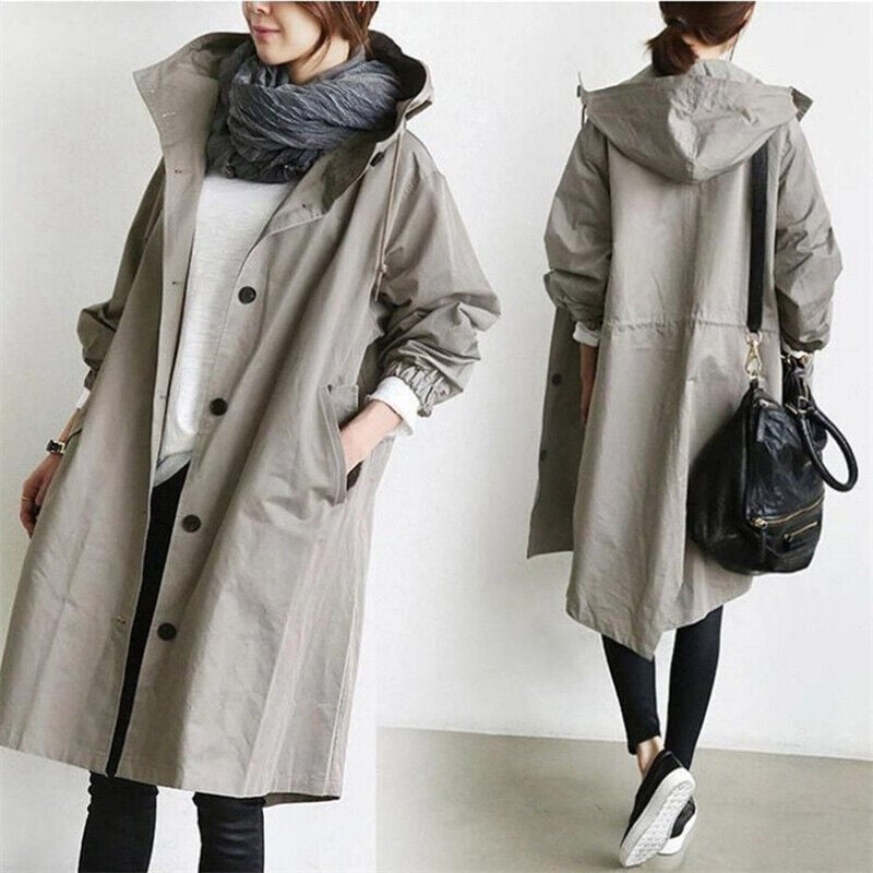 🔥 Last Day 70%OFF🔥 Hooded Trench Coat