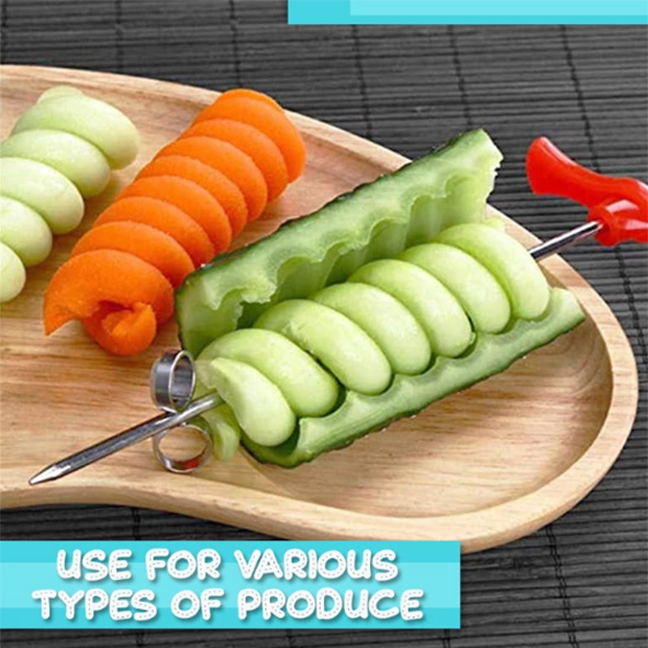 🎁Christmas Promotion🎄【50% OFF & BUY 2 GET 1 FREE】Vegetable Fruit Spiral Knife