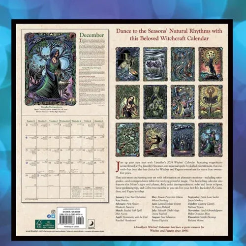 🎁CHRISTMAS GIFT-🔮2024 WITCHES' WALL CALENDAR
