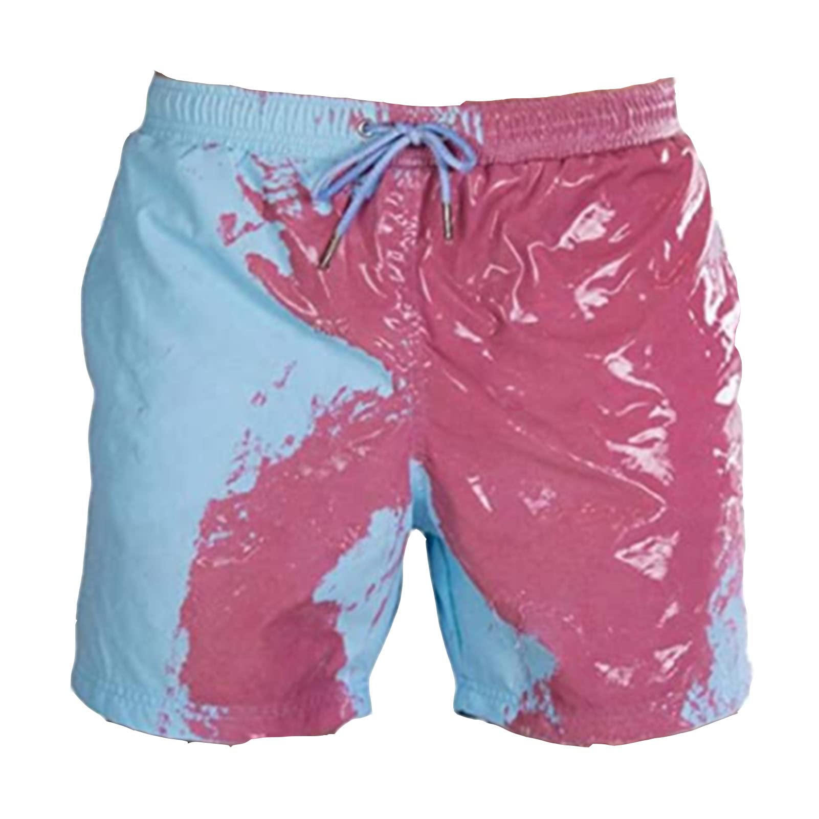 Men's Sports Quick Dry Temperature Sensitive Color Changing Swim Trunks