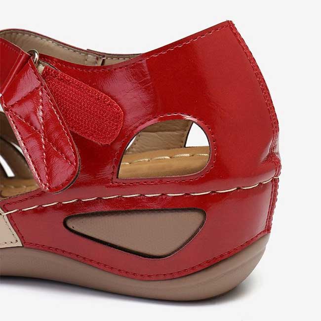 Sursell Women's Sandals Daily Magic Tape Platform Sandals