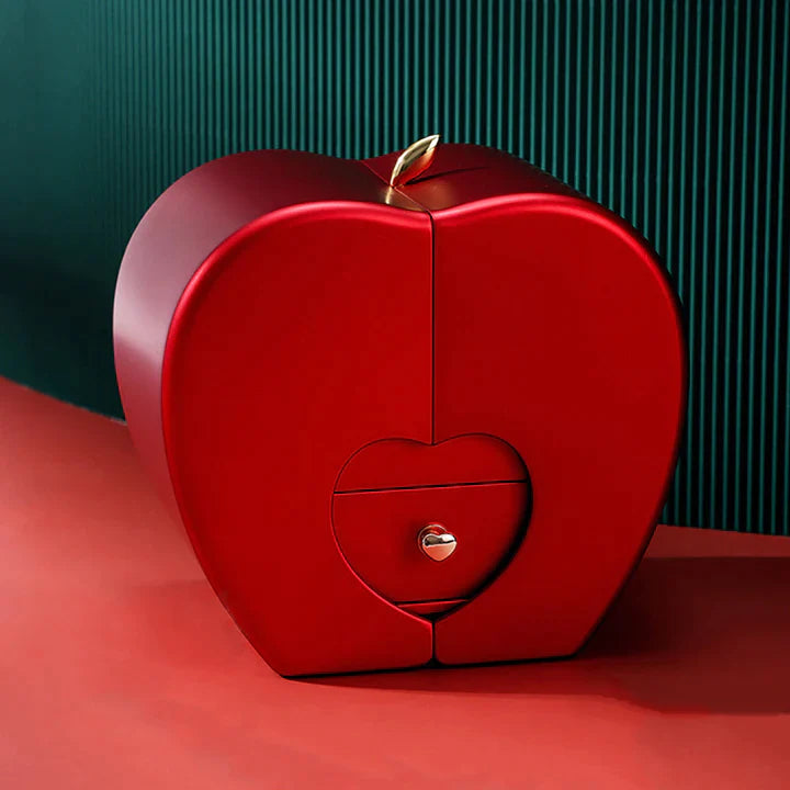 Collar de Oro Blanco - Caja de Regalo Roja- A mi Amor