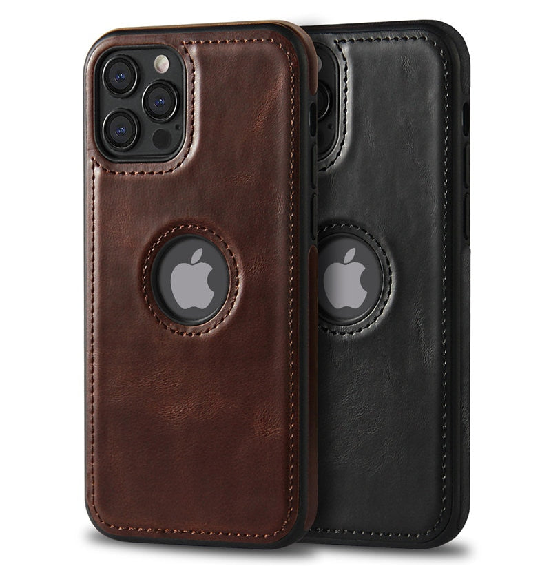 Hand stitched leather case for iPhone