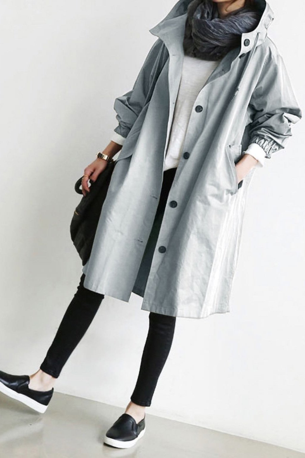 🔥 Last Day 70%OFF🔥 Hooded Trench Coat