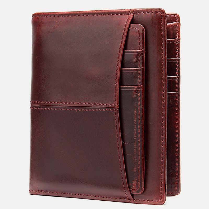 Vintage Multi-Card Pocket Genuine Leather Wallet