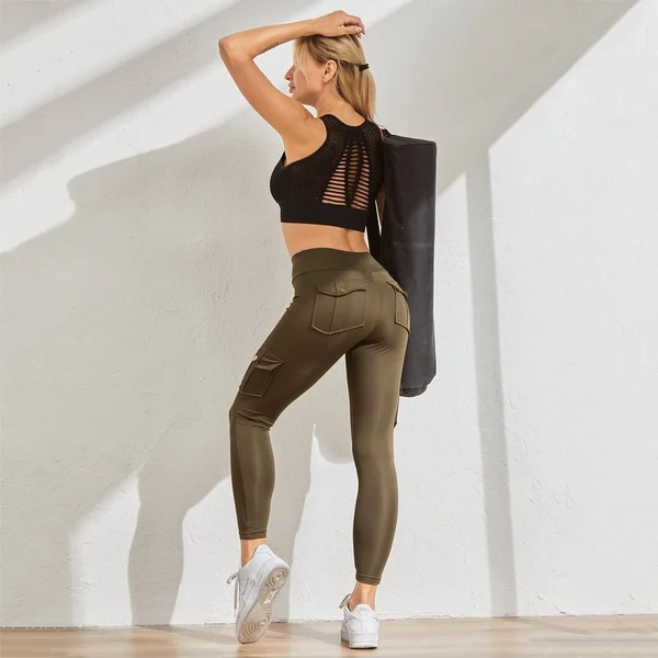 (🔥Clearance sale today-45% OFF) Women's Pocket Sexy Stretch Leggings Fitness Track-BUY 2 FREE SHIPPING