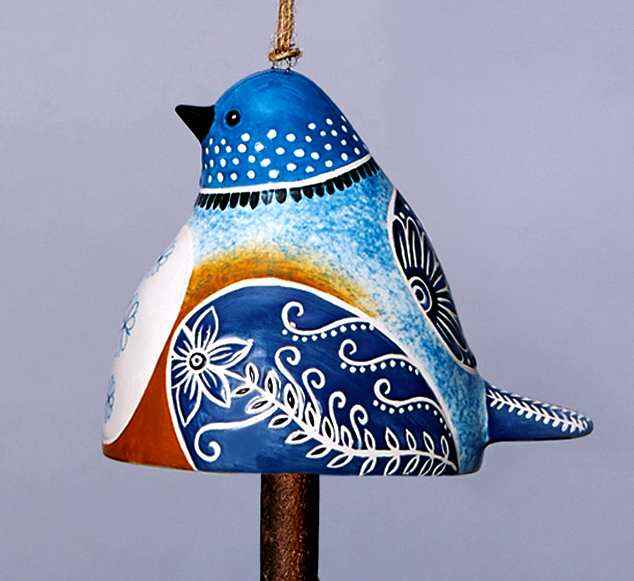 Bird Song Collection Hand Painted Bird Bells--Mother's Day Gift