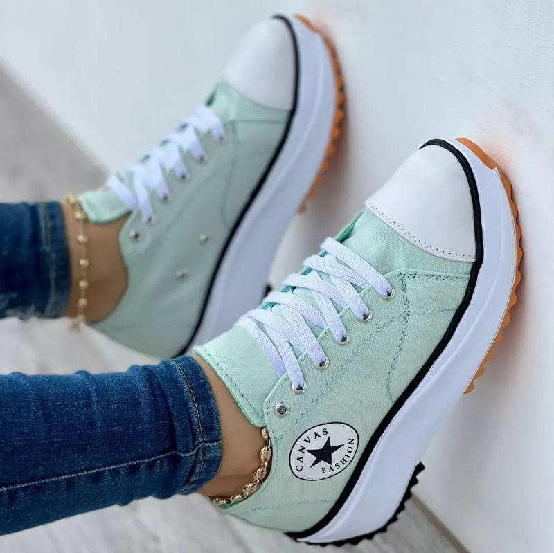 Canvas Platform Hike Sneakers Shoes For Women