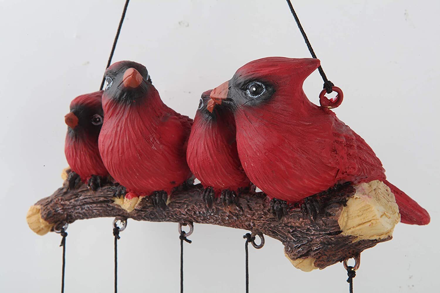 Cardinal Bird Wind Chime--Outdoor Decorations