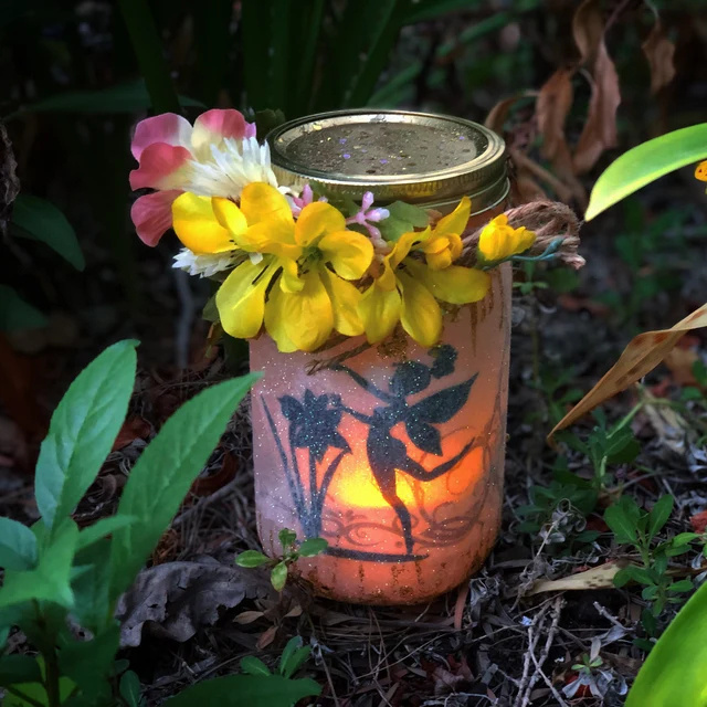 Fairies in Mason Jar, Fairy Lantern