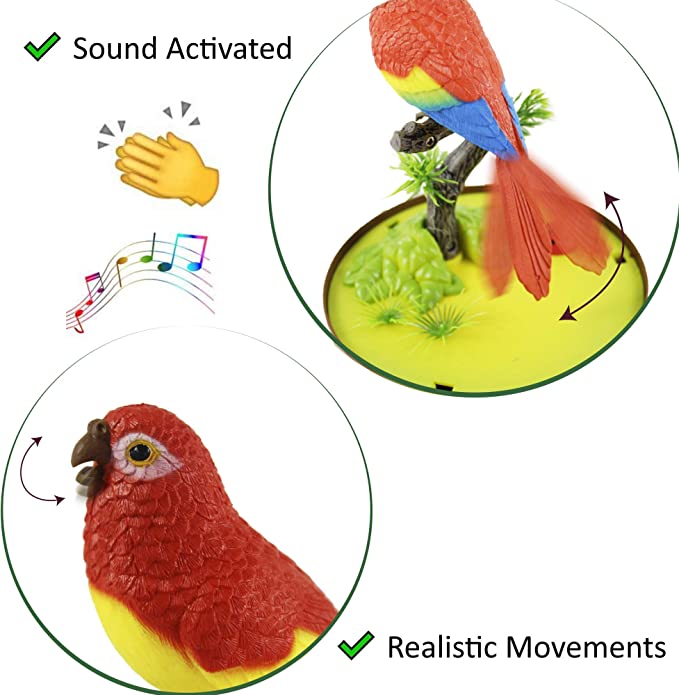 🔥Last Day Promotion - 50% OFF🔥Talking Parrots Birds Toys(Voice recording)-BUY 2 GET 10% OFF & FREE SHIPPING