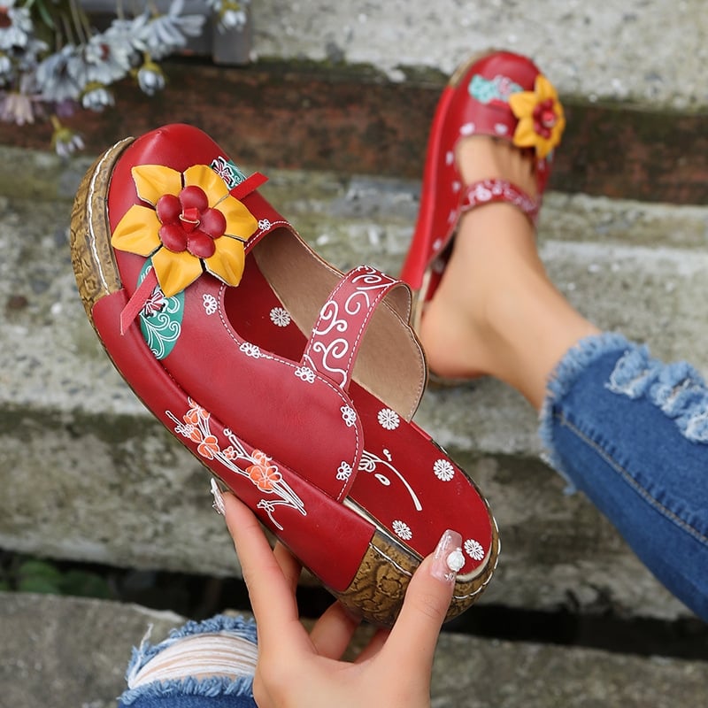❤️Mother's Day Sale 56% OFF❤️2024 🌹 Women's Orthopedic Roman Platform Sandals (Handmade Leather Platform Sandals)