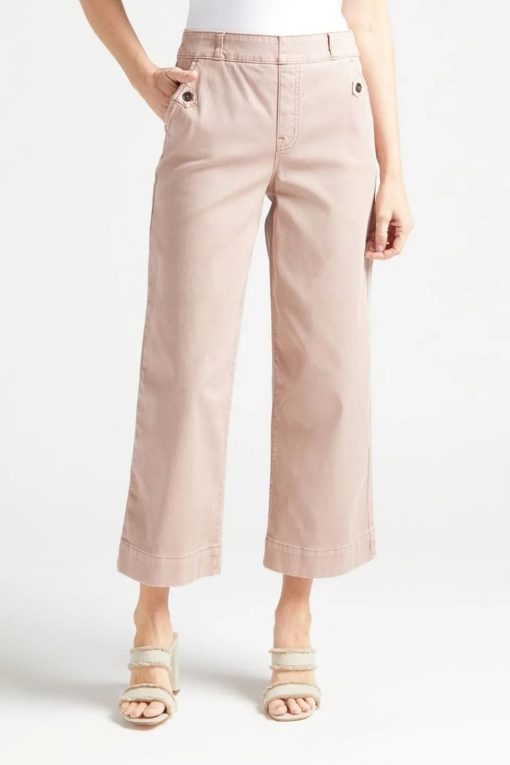 💖Stretch Twill Cropped Wide Leg Pants