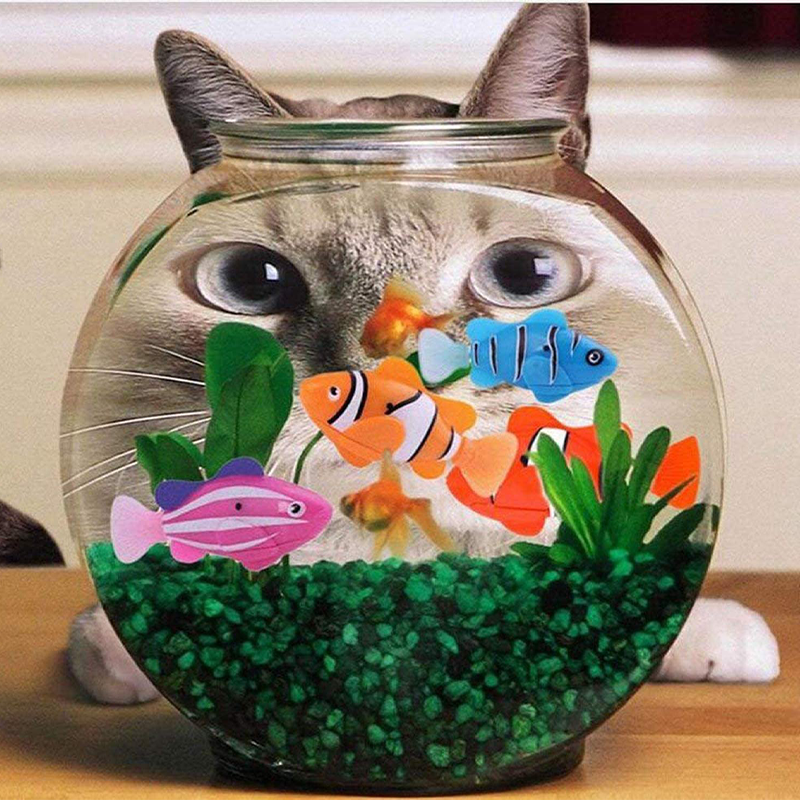 2021 New Smart Cat Interactive Electric Swimming Fish Toy