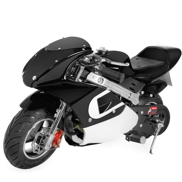 XtremepowerUS Gas Pocket Bike Motorcycle 40cc 4-stroke Engine Black