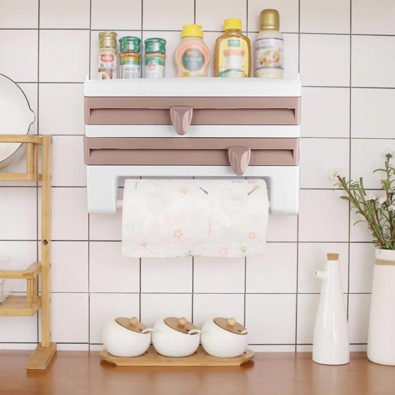🎁Spring Hot Sale-30% OFF🥕Multifunction Film Storage Rack(Nail free)