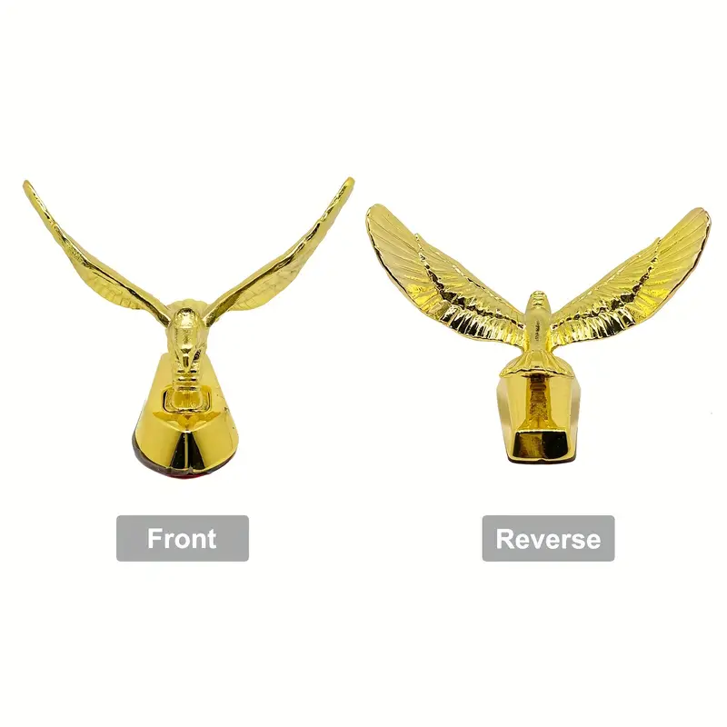 🦅3D Metal Car Decals Flying Eagle Hood Ornament Sticker Birds Logo Fits Car
