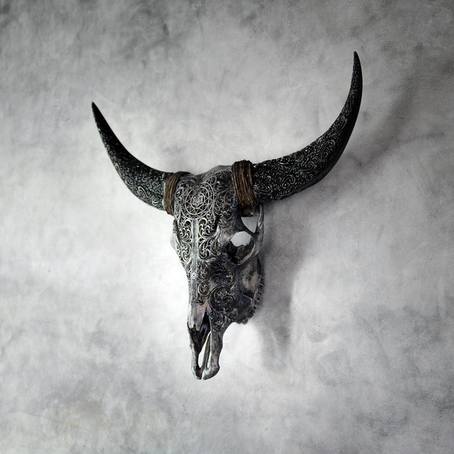 STOCK IS LIMITED🔥Hand-Carved Decorated Cow Skull - FIRST COME FIRST SERVED!