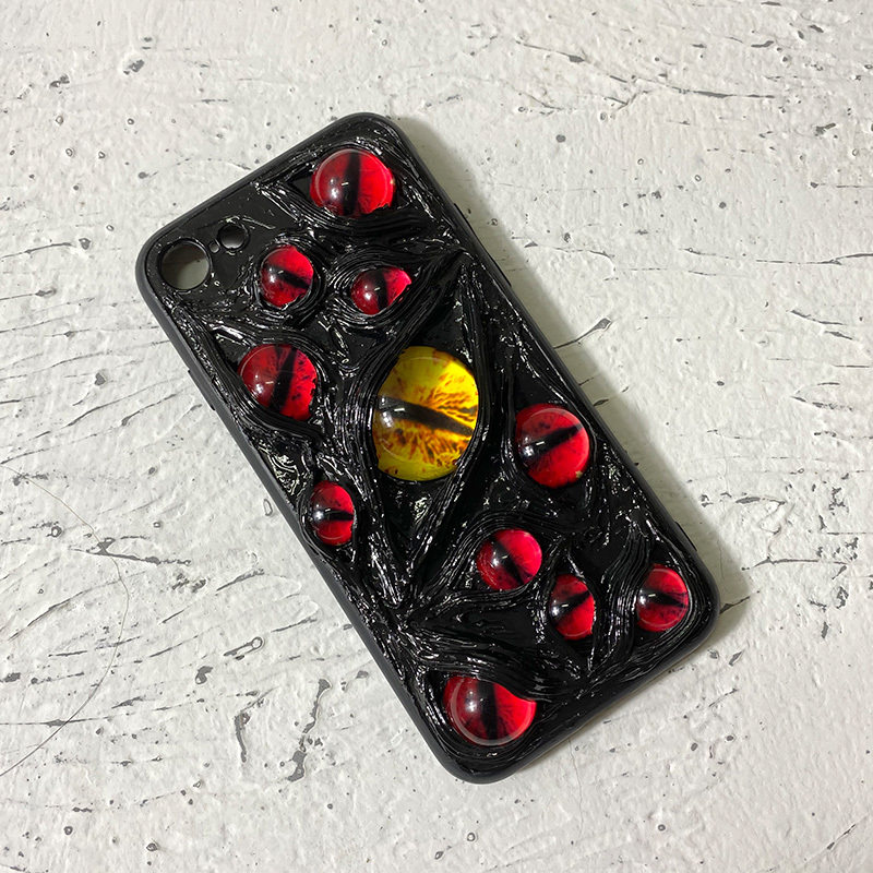 Apple phone case horror demon pupil