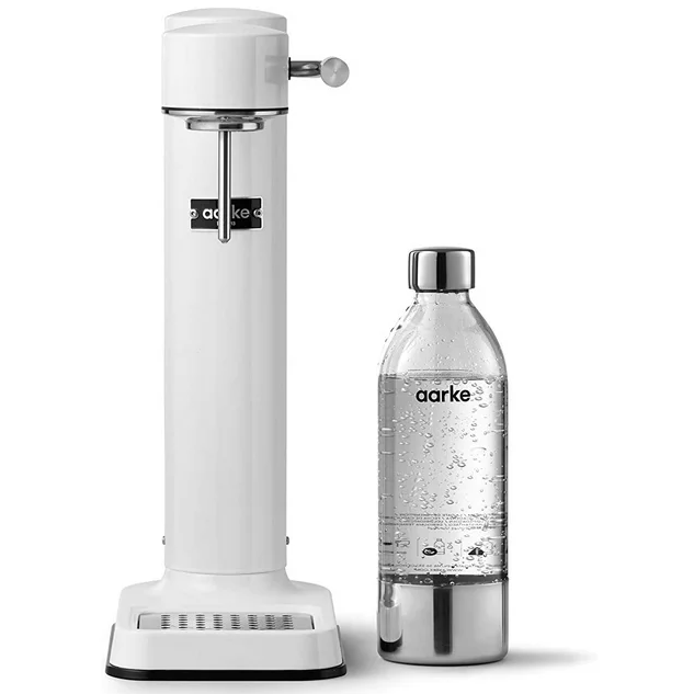 Aarke Carbonator III Premium Sparkling Water Maker with PET Bottle (White)
