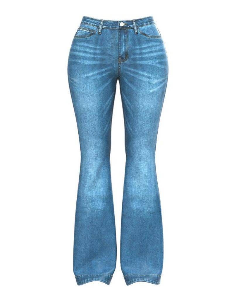 💝Mother's Day Pre-sale💋 - 90s Vintage Classic Flare Hem High Waist Jeans - BUY 2 GET FREE SHIPPING