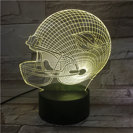 MIAMI DOLPHINS 3D LED LIGHT LAMP