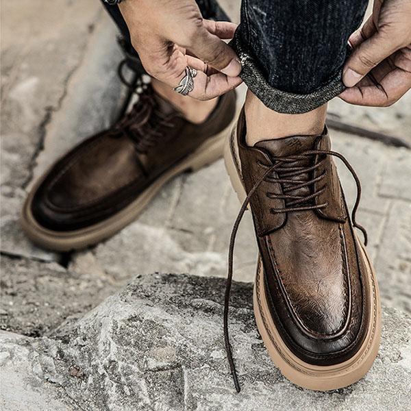 Chicinskates Men's Fashion All Season Cowhide Shoes