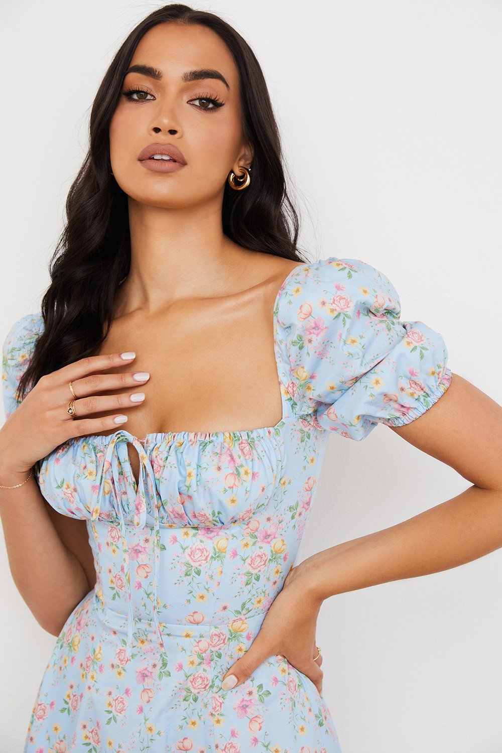 PRINT PUFF SLEEVE SUNDRESS