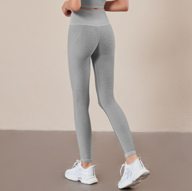 Pleated seamless knitted fitness yoga wear