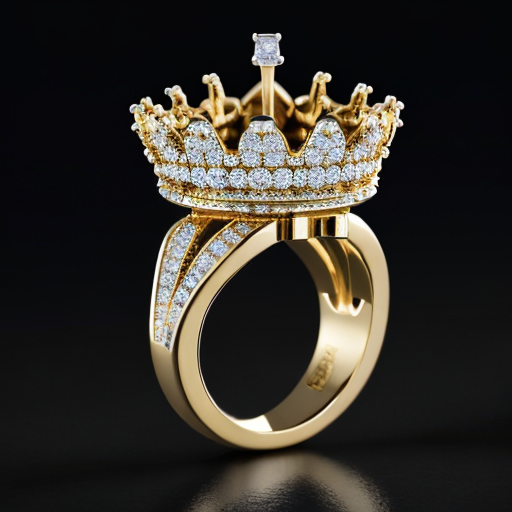 ✨Gift for him|👑14k Gold over Men's Customized King Crown Ring