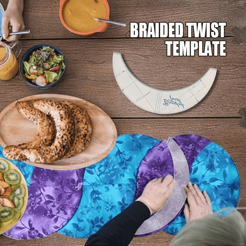 Tablecloth Braided Twist Template-With Instructions