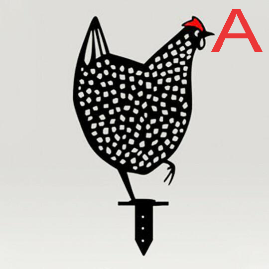 (Last Day Flash Sale-50% OFF) Metal Decor Chicken Yard Art & Farmhouse Decor-BUY 4 FREE SHIPPING