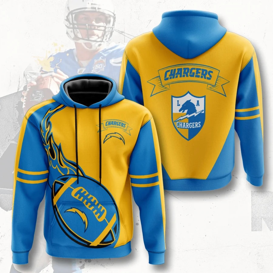 LOS ANGELES CHARGERS 3D HOODIE LLAC005