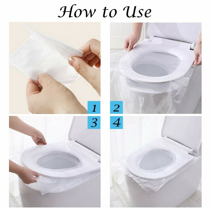 (Buy 2 Get 1 Free!!)Biodegradable Toilet Seat Cover 50 Pcs