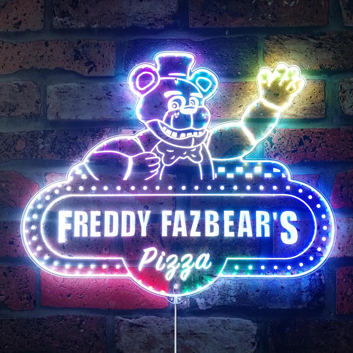 Freddy Fazbear's Pizza Edge-Lit Light Sign