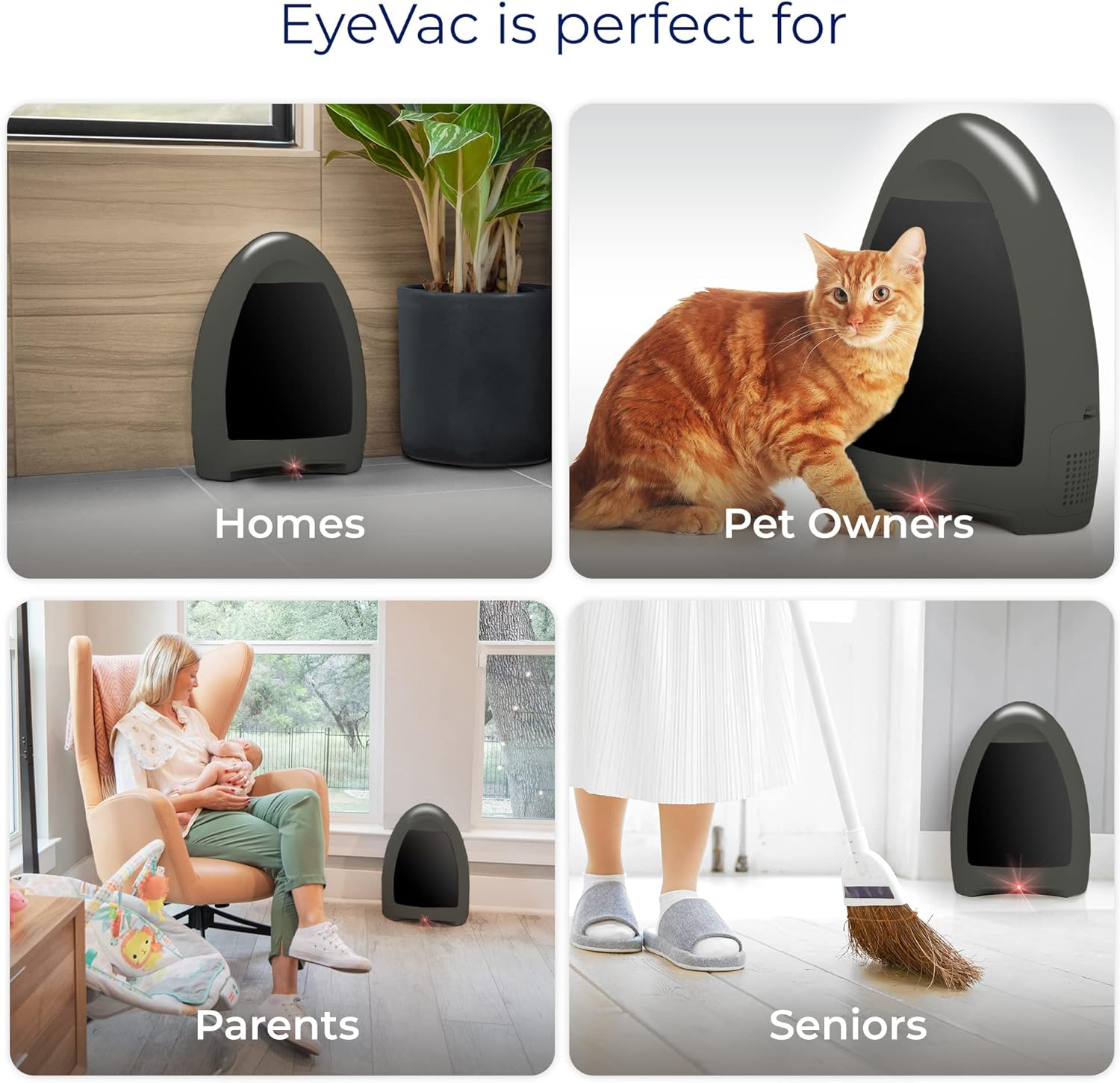 EyeVac Home Touchless Vacuum Dual High Efficiency Filtration