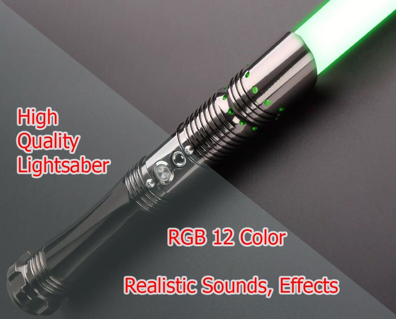 Lightsaber 5, Removable PC blade, Saberforge, luminium hilt,  with USB charging cable, 6 set sound,  RGB 12 color, Lightsaber hilt with blade.