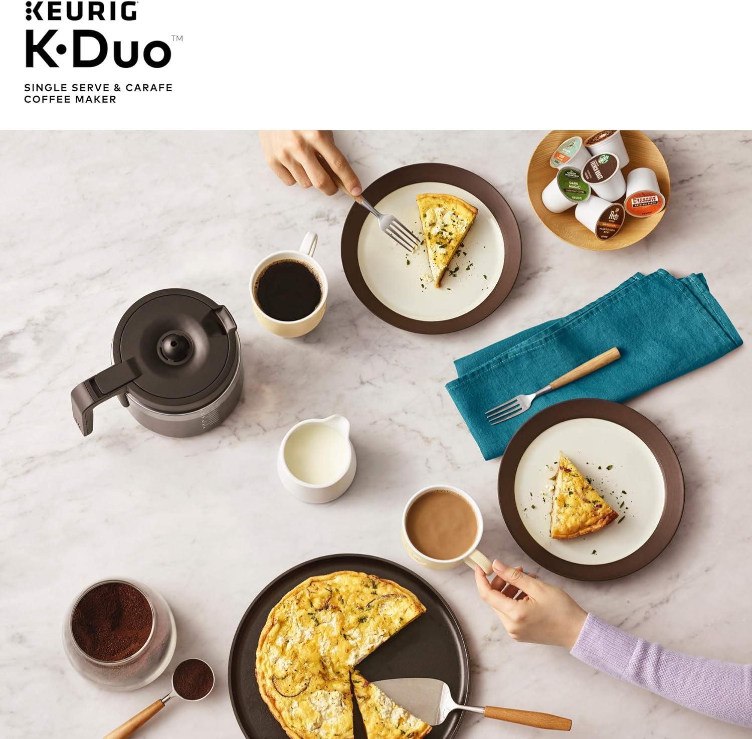 Keurig K-Duo Single Serve K-Cup Pod & Carafe Coffee Maker. Black
