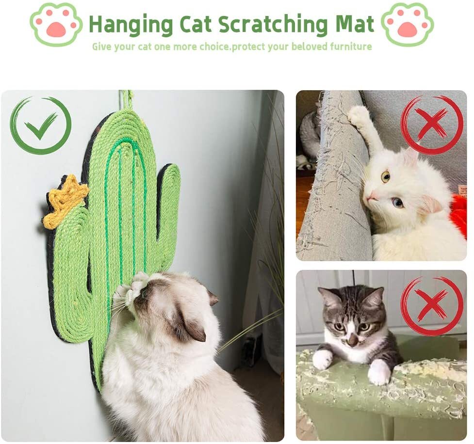 Durable Sisal Cat Scratch Mat for Indoor Cat Grinding Claws