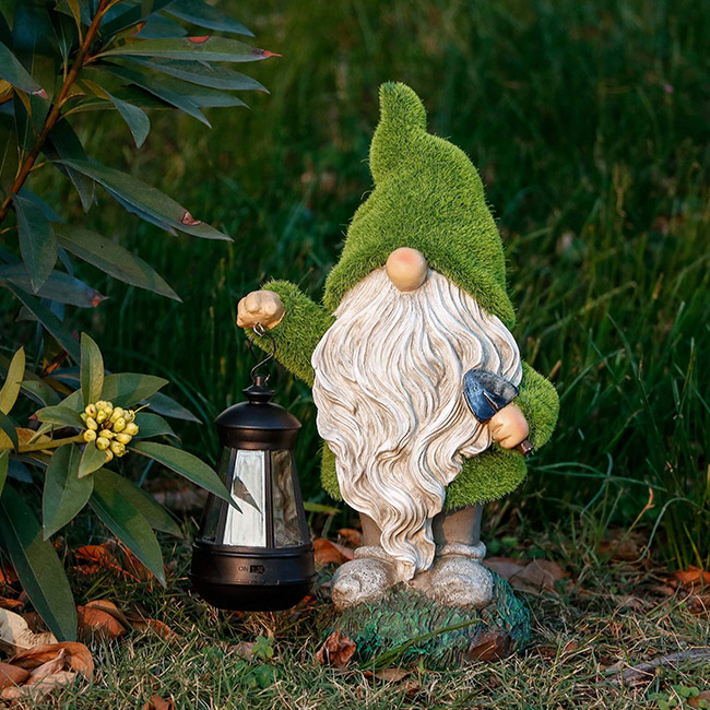 Solar Garden Gnome Statue-Lantern