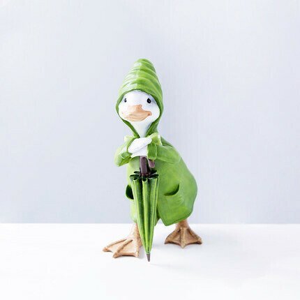 Duckling ornament ,Greenery pattern ,Cute and cuddly
