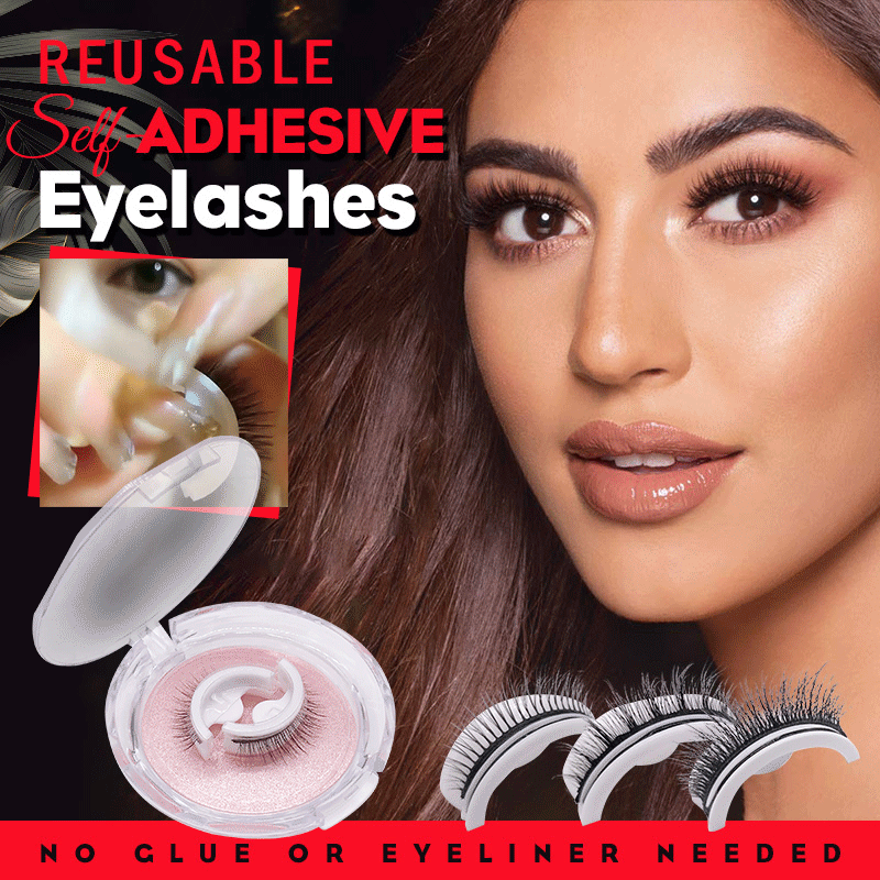 🎁2023 Hot Sale🎁Waterproof & Reusable Self-Adhesive Eyelashes