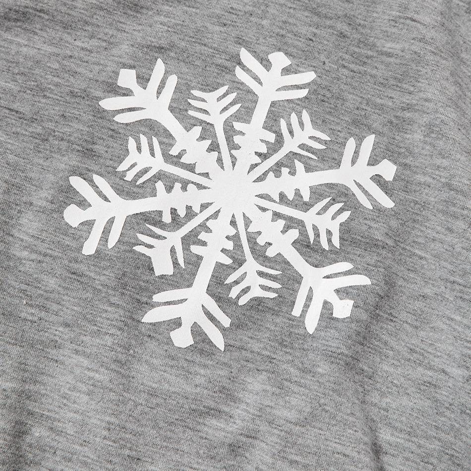 Family Matching Snowflake Plaid Christmas Pajamas Sets